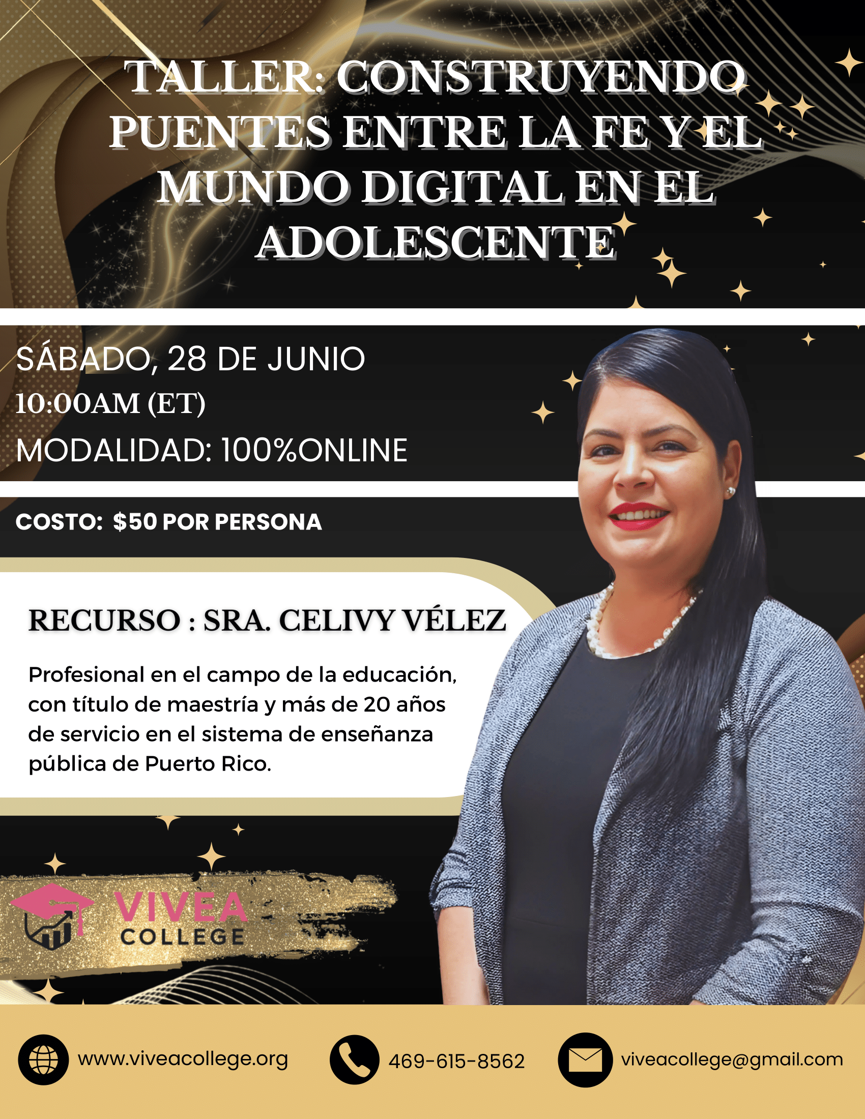 Evento: Taller: Construyendo puentes entre la fe y el mundo digital en el adolescente